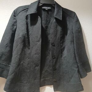 Jones New York Textured Black Blazer